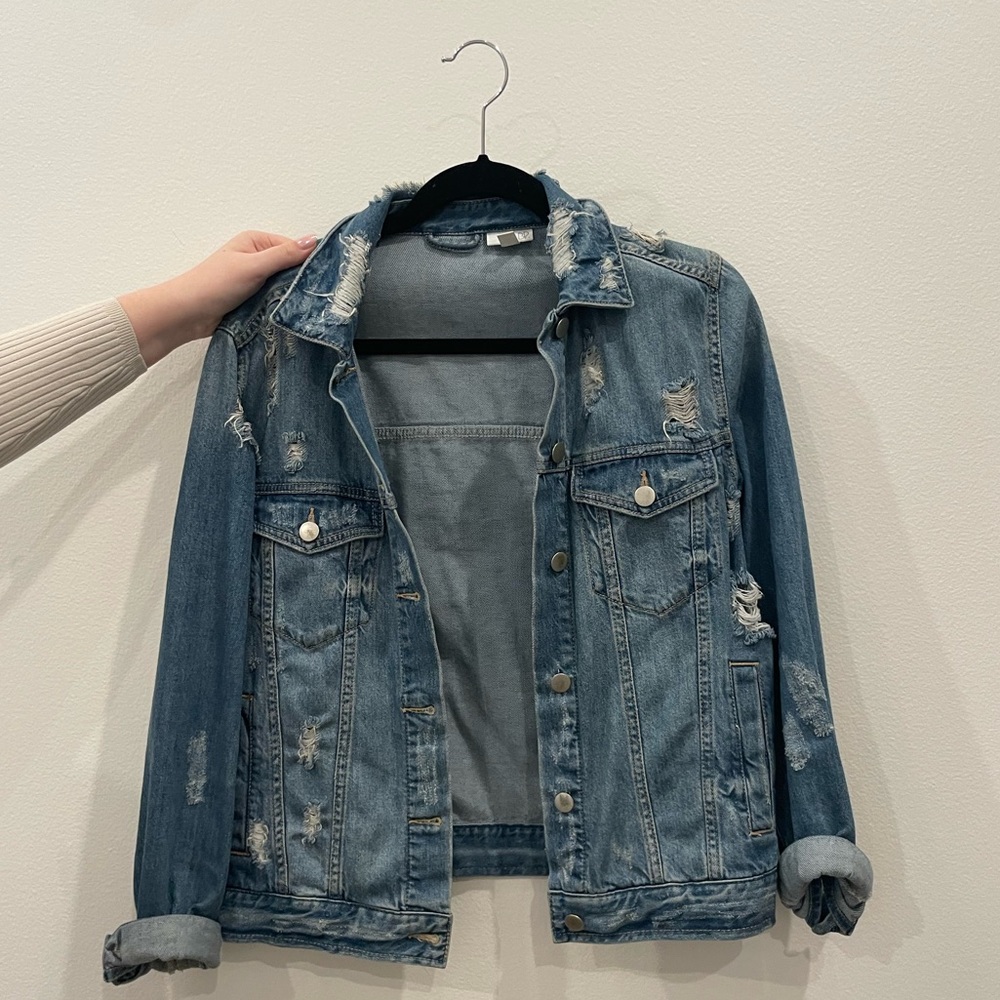 Bp distressed denim jacket
